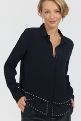 GABBY TOP - BLACK