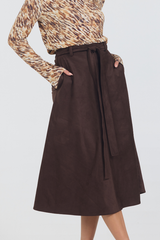 MONICA skirt- Coffee