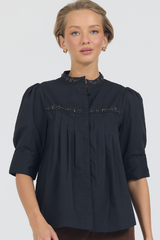 REBECCA TOP - BLACK