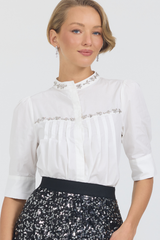 REBECCA TOP- WHITE