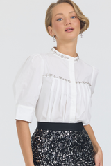 REBECCA TOP- WHITE