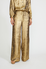 DRAWSTRING WAIST WIDE LEG PANT