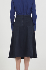 VEGAN SUEDE MIDI SKIRT