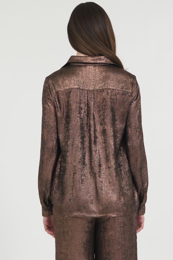 LUREX BUTTON DOWN SHIRT