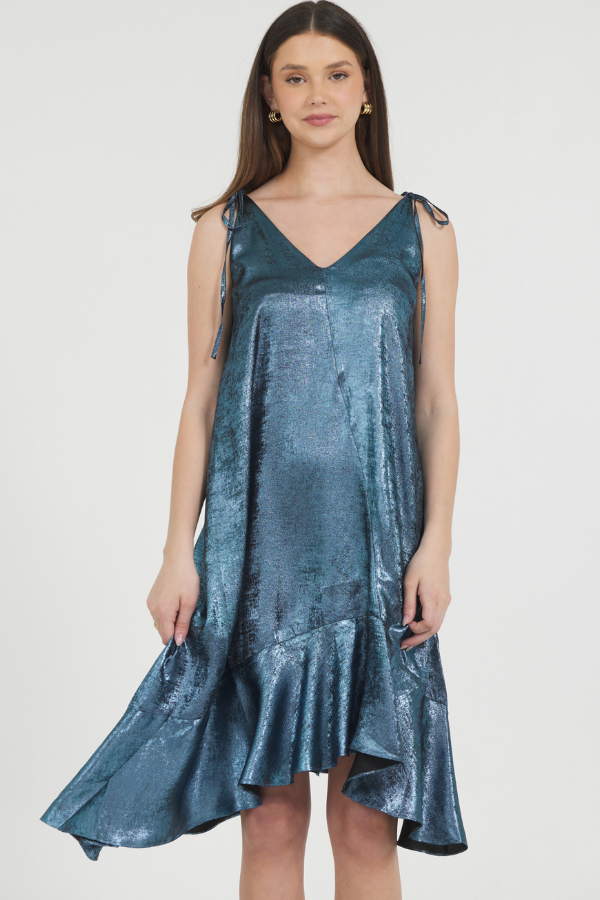 LUREX SLIP DRESS