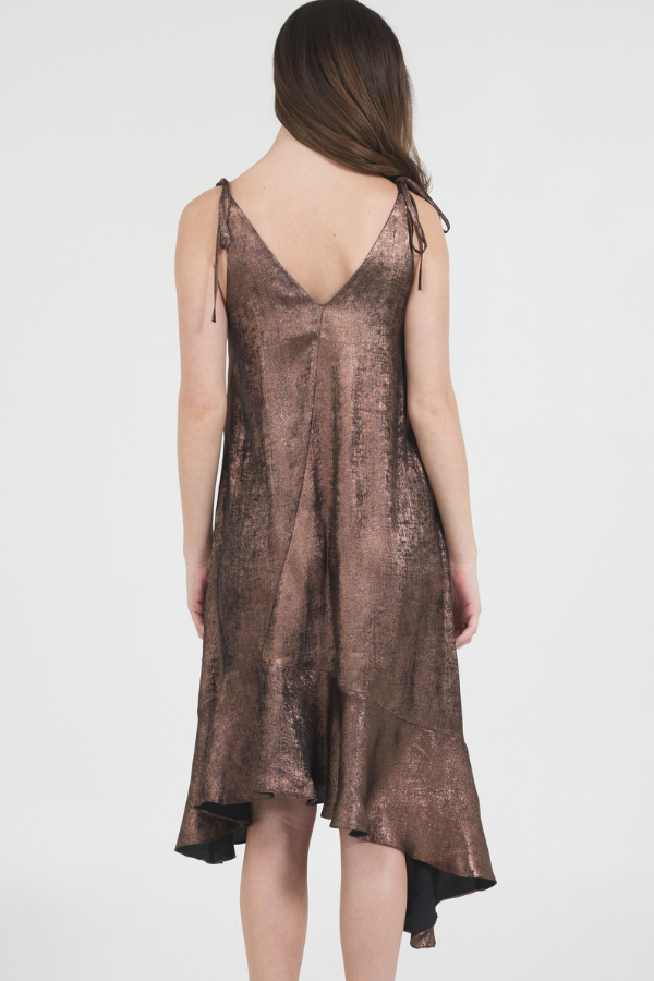 LUREX SLIP DRESS