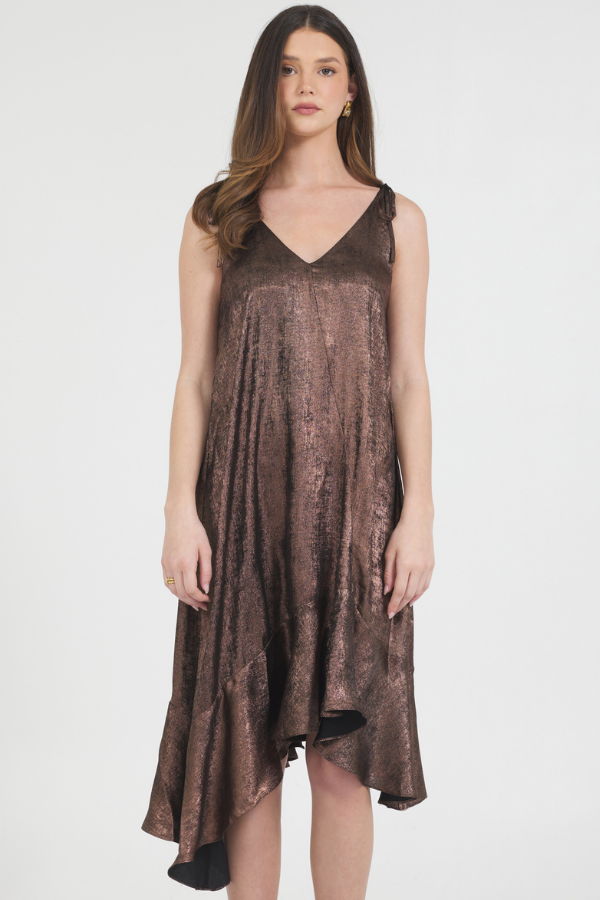 LUREX SLIP DRESS