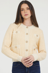 BOUCLE TEXTURED CARDIGAN