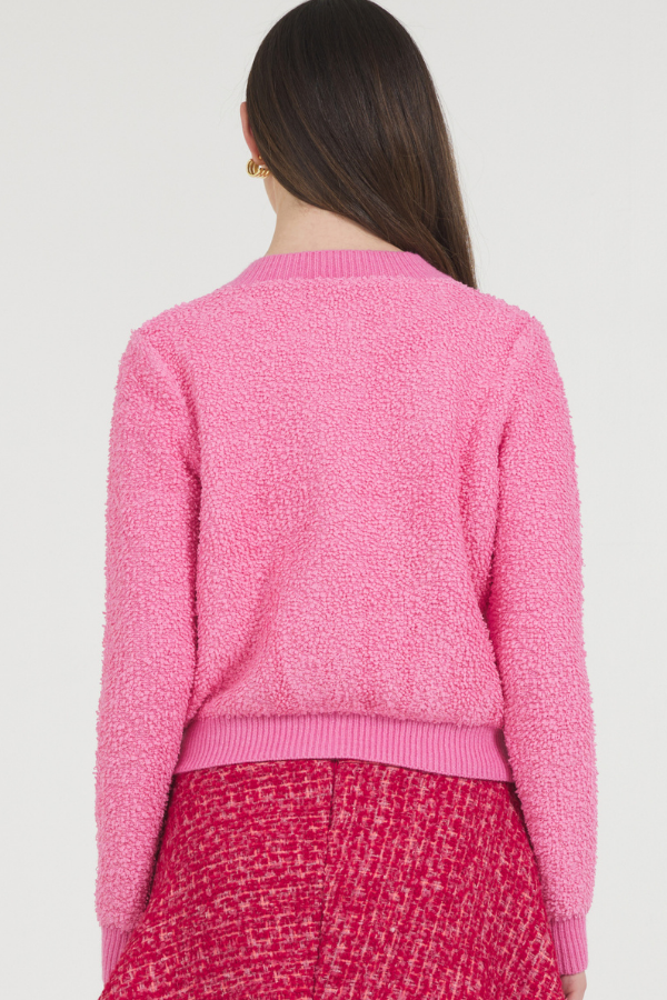 BOUCLE TEXTURED CARDIGAN