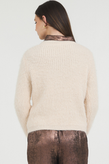 FUZZY PULLOVER SWEATER