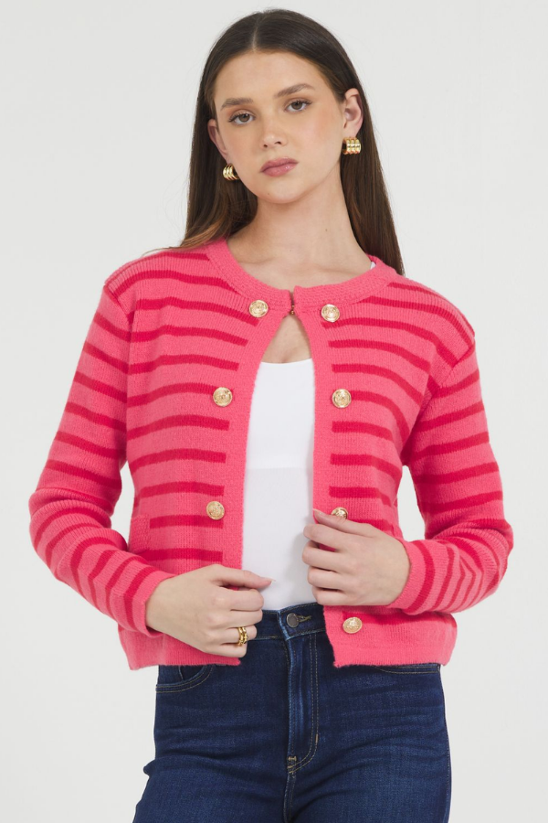 STRIPE CARDIGAN