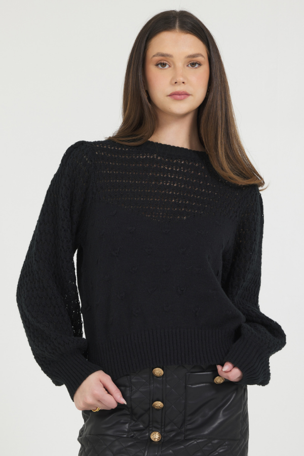 POPCORN TEXTURE SWEATER
