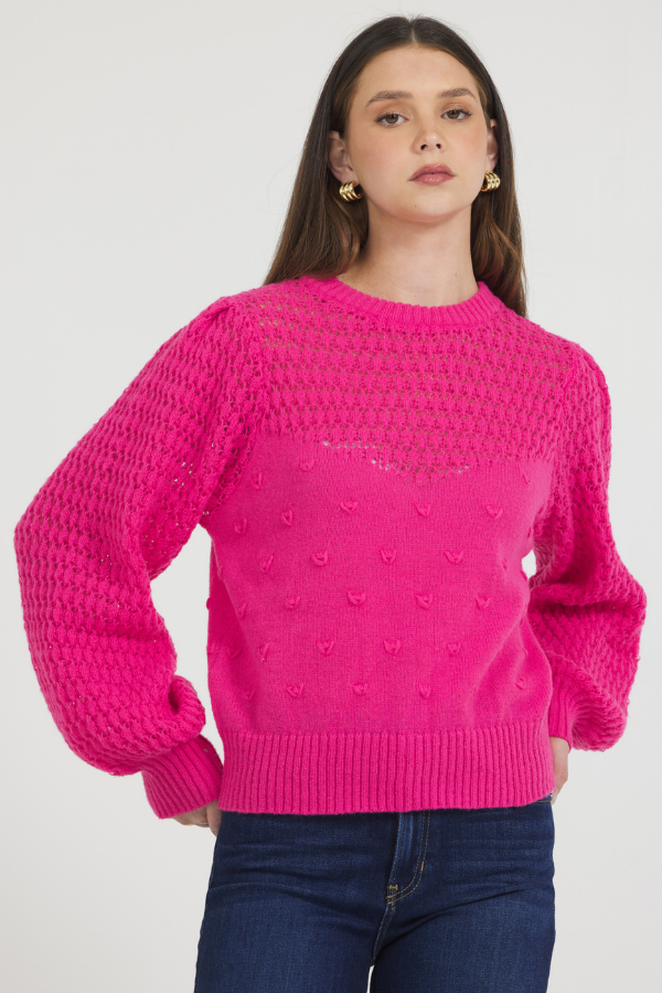 POPCORN TEXTURE SWEATER