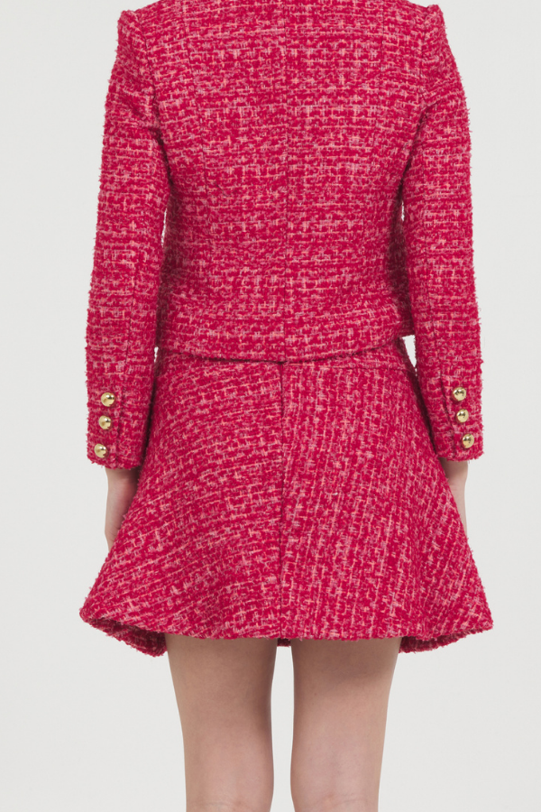 FALT YOKE MINI FLARE SKIRT