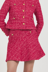 FALT YOKE MINI FLARE SKIRT