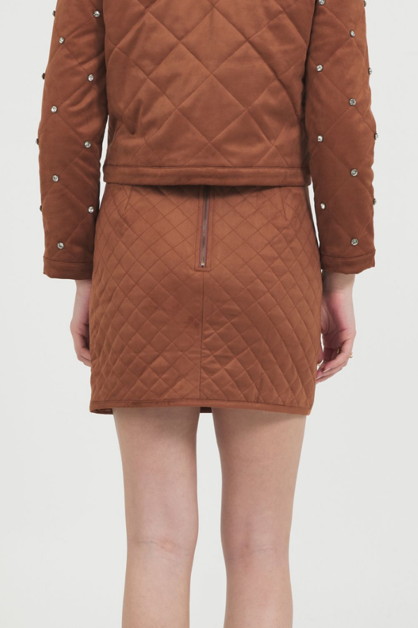 QUILTED MINI SKRT