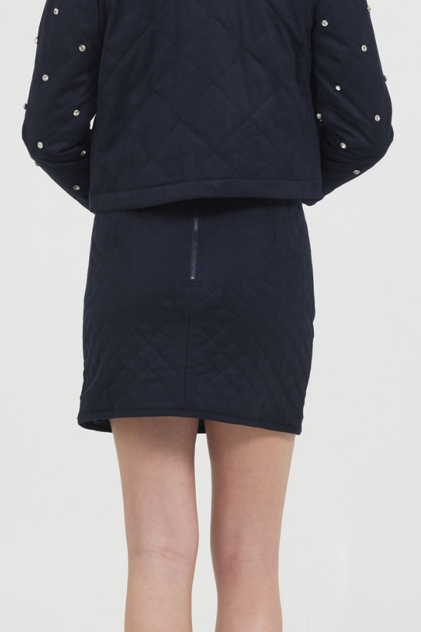 QUILTED MINI SKRT