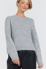 ZELMA SWEATER- HEATHER GREY