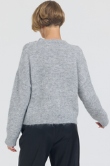 ZELMA SWEATER- HEATHER GREY